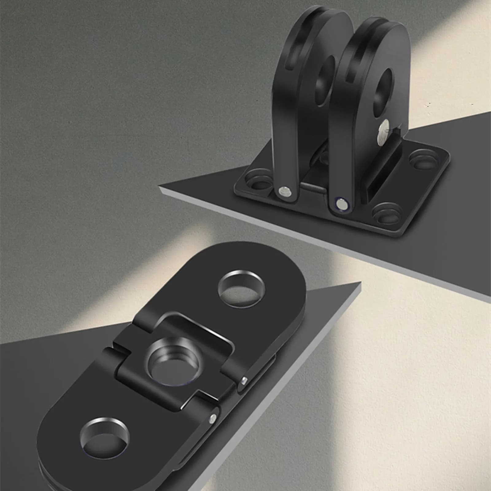 For GoPro Camera Tripod Mount Adapter Folding Magnetic Monopod Head Metal Base With 1/4" Screw Hole For GoPro Hero 11 10 9 8 Max