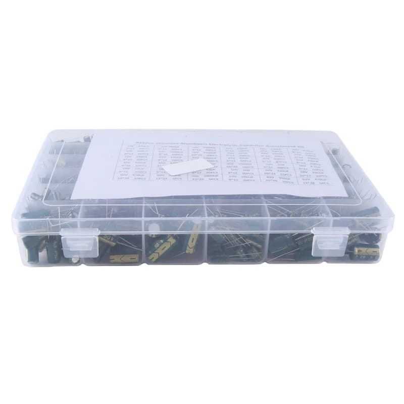 925 Piece Aluminum Electrolytic Capacitor High Frequency Inline Kit 36 Kinds Of Specifications Resistance Value Replacement