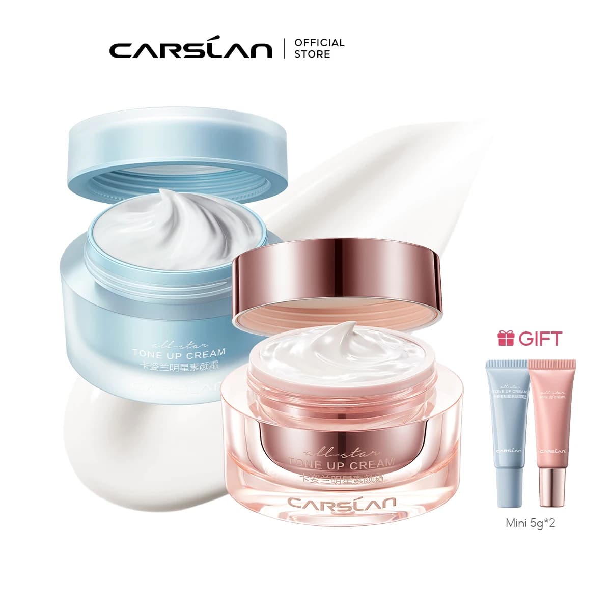 CARSLAN All Star Tong-up Cream Face Foundation Whitening Dress Cream Hydrating Moisturizing Makeup Primer
