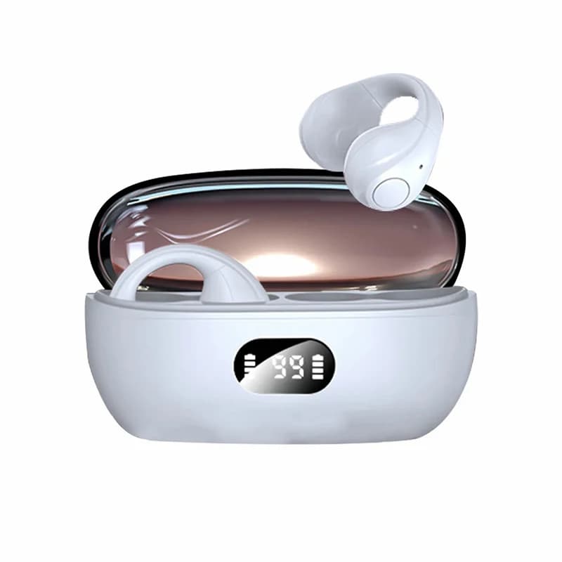Bluetooth Ear Clip Headset, Digital Display, Noise Reduction, Does Not Enter the Ear, Bone Conduction