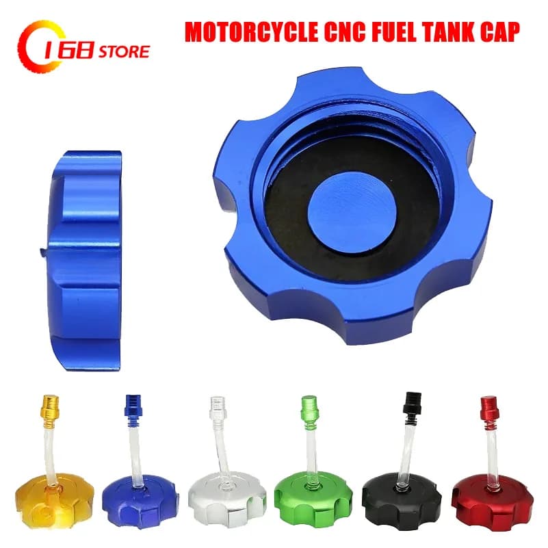 Motorcycle CNC 50mm Gas Fuel Tank Cap Breather Vent Motocross ATV Dirt Bike For Honda Yamaha Kawasaki Suzuki Universal Parts
