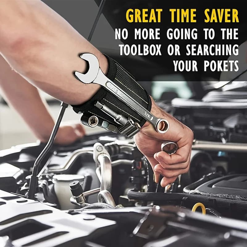 Magnetic Wristband for Holding Screws Nails Drilling Bits Wrist Tool Holder Belts with Strong Magnets Cool Gadgets for Men wome