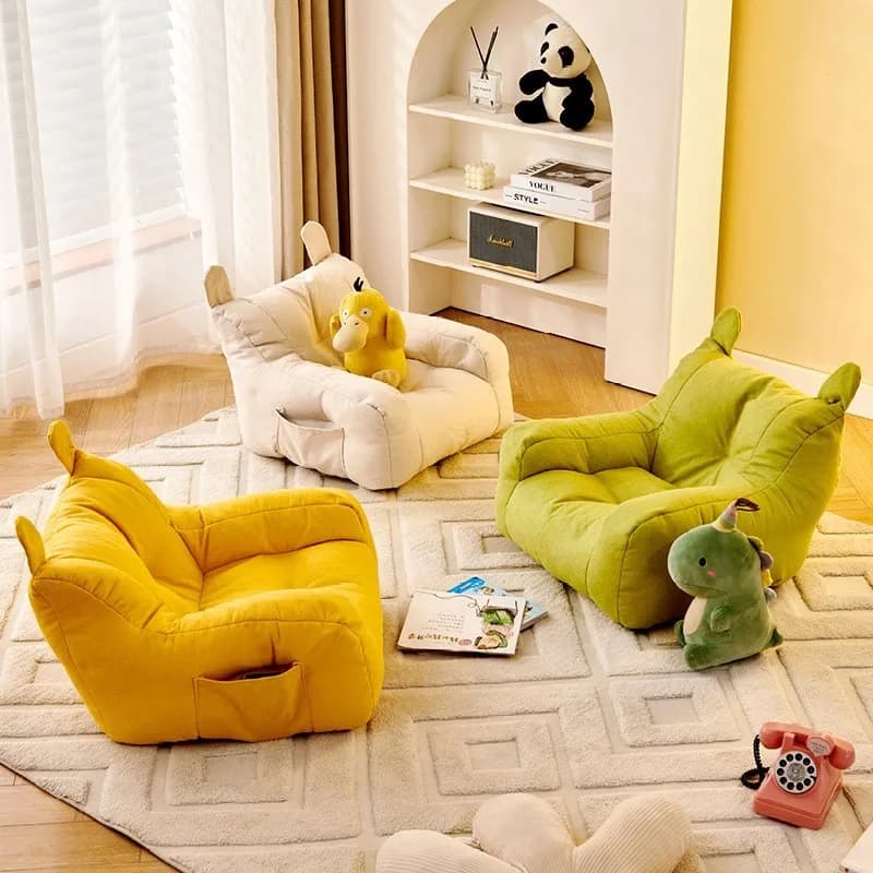 OLEVO Single Small Sofa Boy Girl Sofa Home Cuteliving Room Sofas Lazy Cat Nest Sofa Bedroom Furniture Children Convertible Sofa