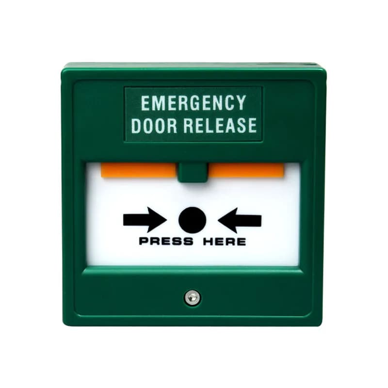 Key Reset Alarm Switch Screw Fixed Frosted Die Casting Emergency Alarm Button Glass Reset Switch for Security Door