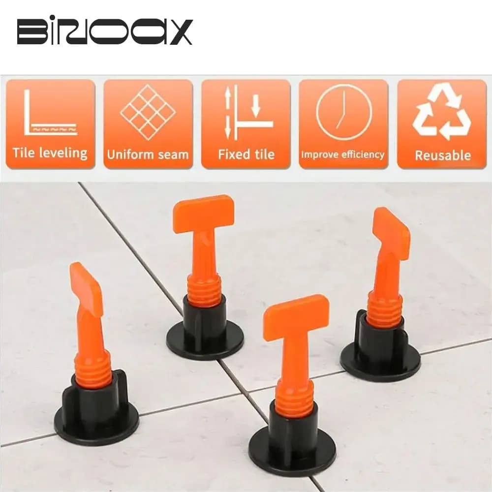 50Pcs/set Level Wedges Tile spacers for Flooring Wall Tile carrelage Leveling System Leveler Locator Spacers Plier