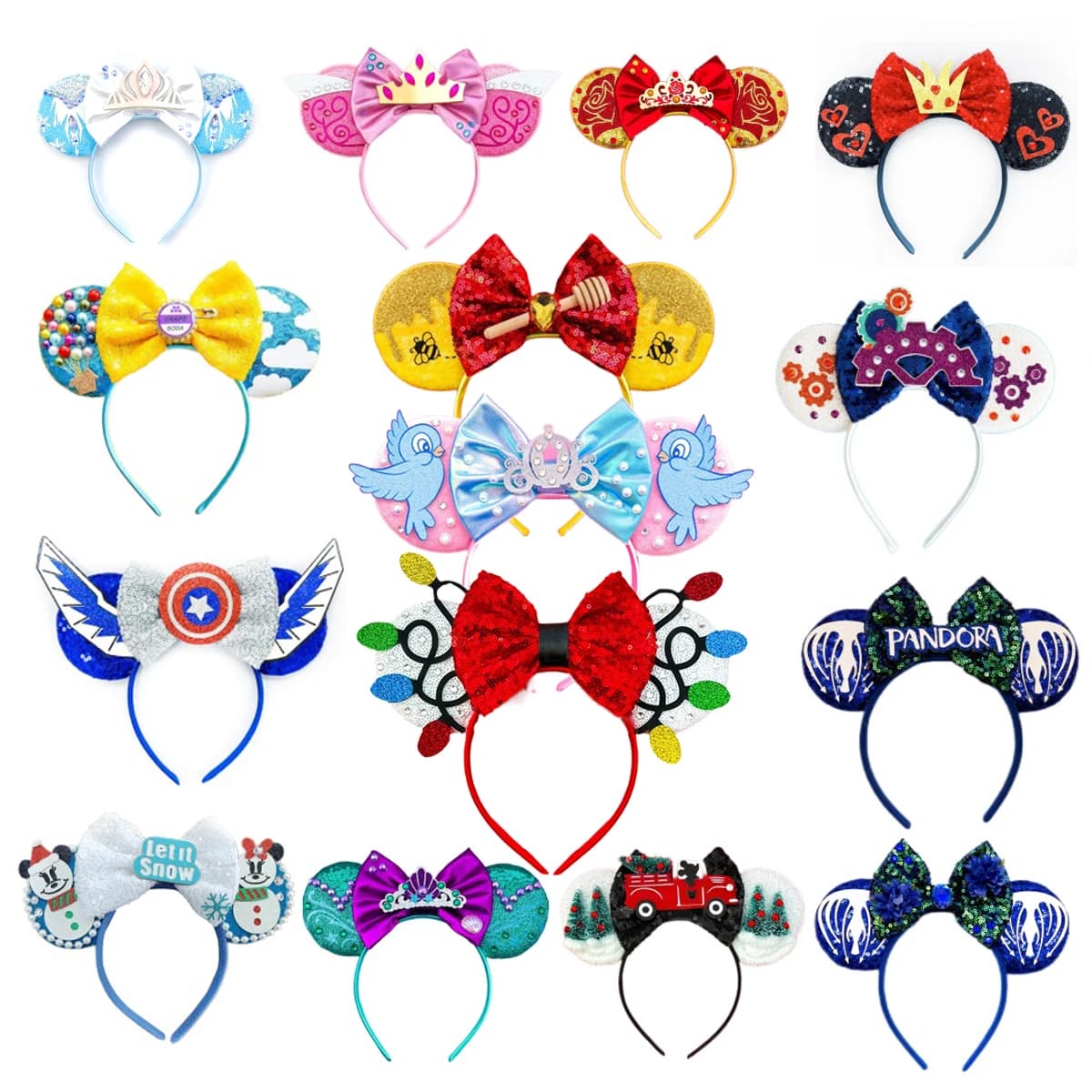 Latest Festival Party Mickey Mouse Ears Headband For Kids Festival Spider Bat Hairband Kids Party Hair Accessories