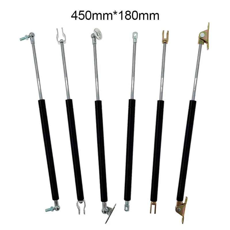 18*8 Rod Gas spring folding hinge 50N-500N/5kg-50kg Force lift support Hole Center Distance 450mm stroke distance 180mm