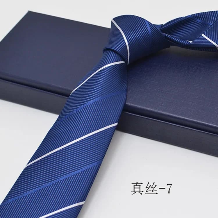 8CM Striped Neckties Mulberry Silk Tie Men's Personalized Formal Business Ties Male Neck Wear Accessories Corbatas