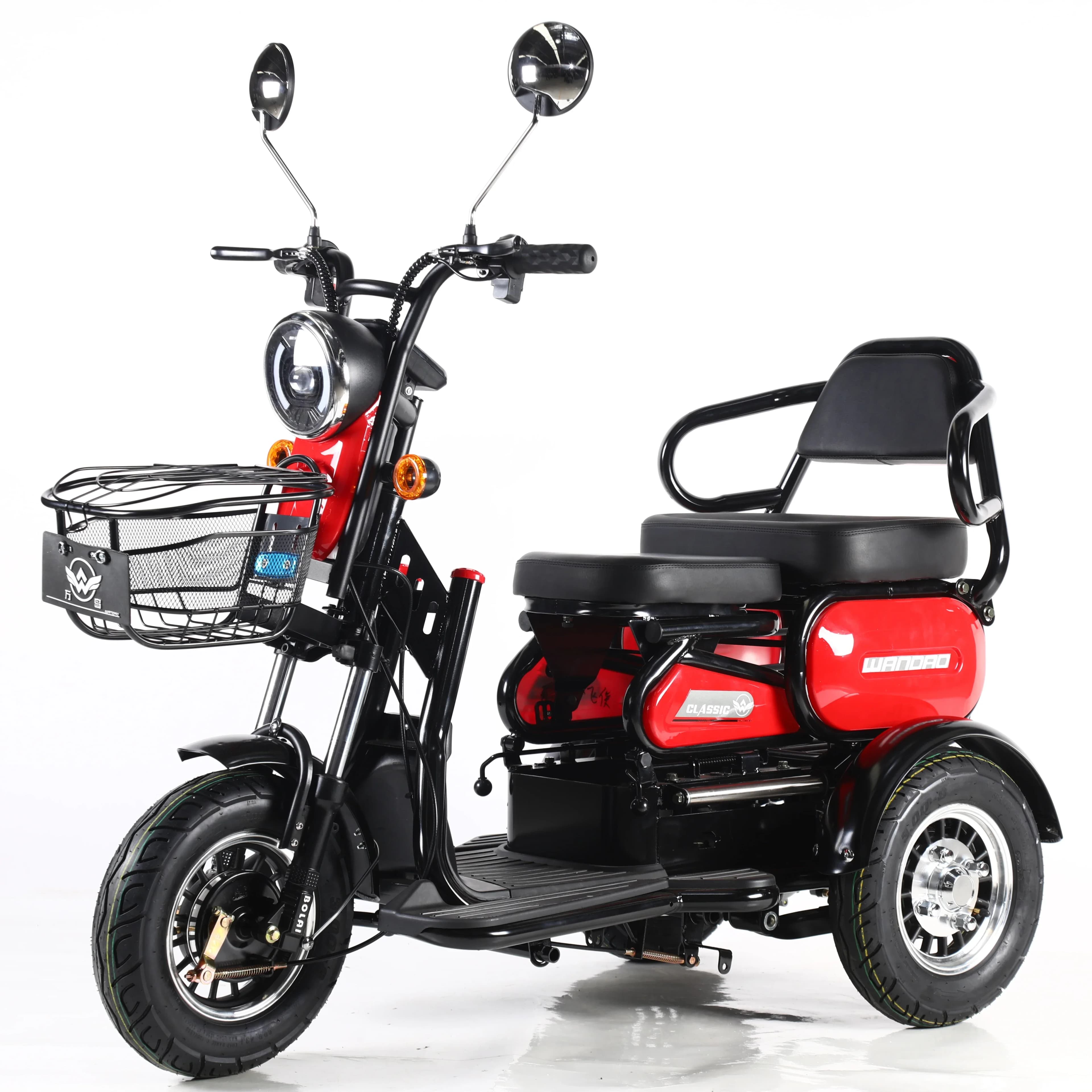 Electric Tricycle 3 Gear Variable Speed Passenger Electric Tricycle For Adults