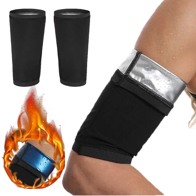 1Pair Arm Trimmer Wraps Shapers Sauna Suit Slimming Arm Sweat Shaping Sleeves Fat Burning Weight Loss Armbands Sports Sleeves