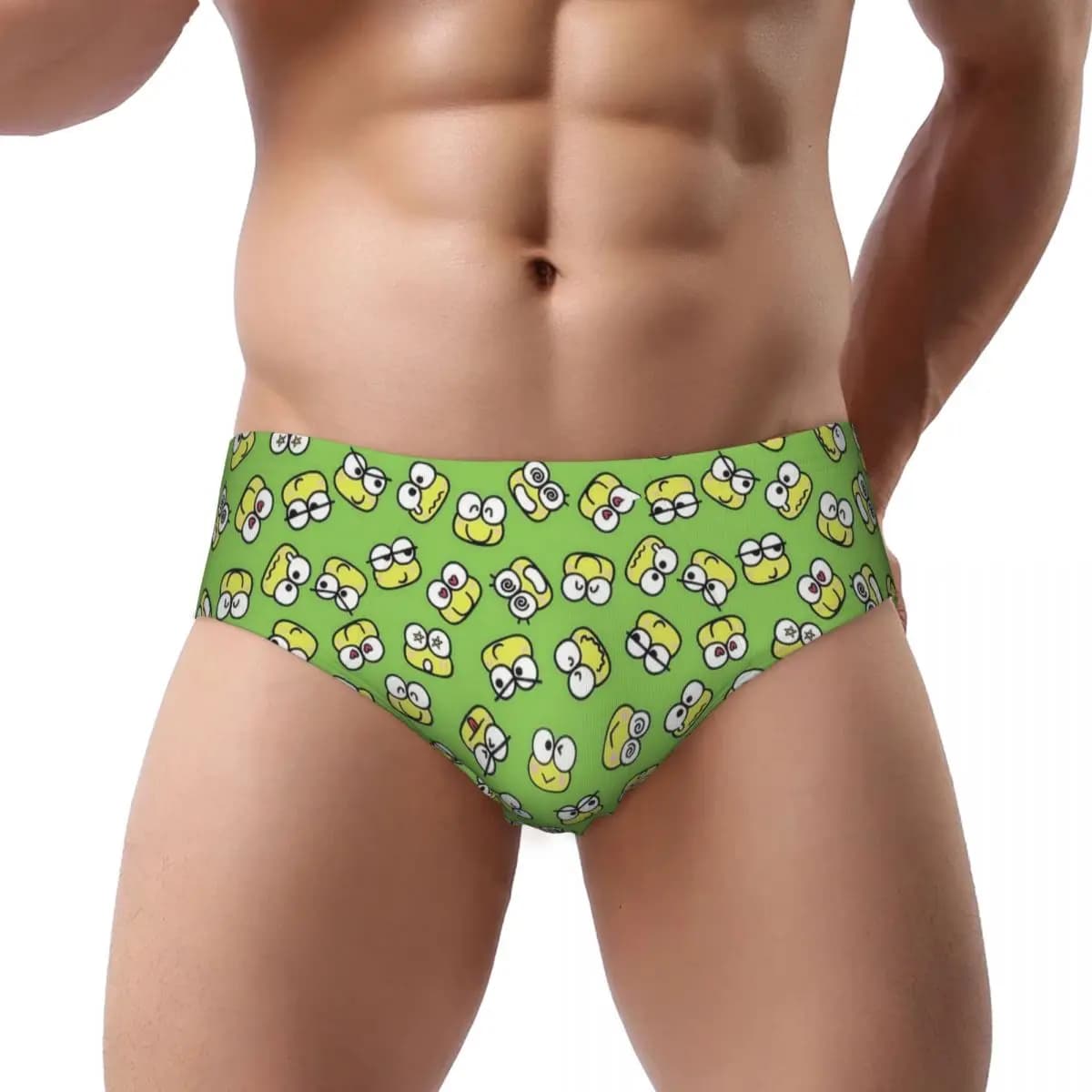 Custom Keroppi Men's Briefs Panties Mens Comfort Underwear Underpants