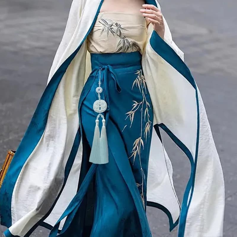Tassel Handmade Pendant Chinese Traditional Craft Hanfu Ancient Style Waist Jade Ornament Hanfu Cheongsam Dress Waist Decor
