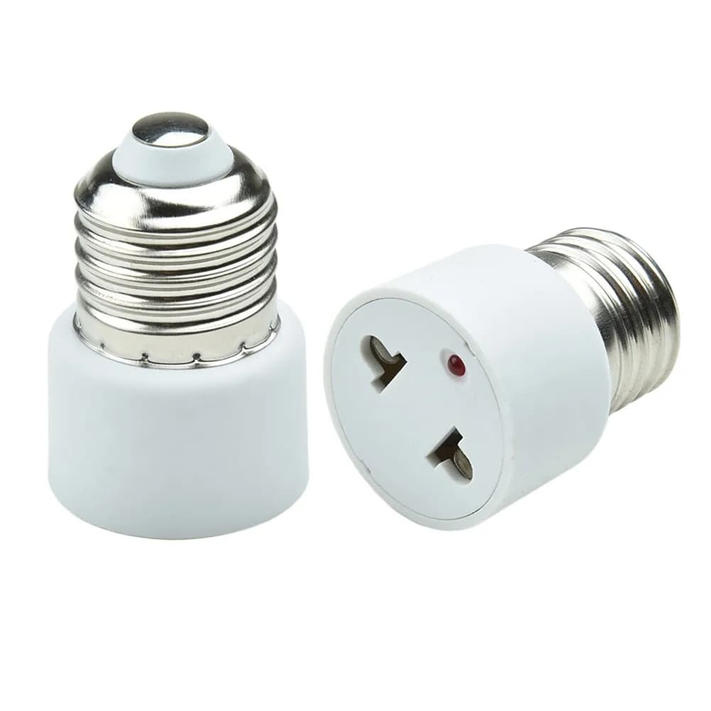 1pc Hot Sell Practical White E27 Plug Bulb Holder Light Fixture Bulb Base Adapter Lamp Socket U S /EU