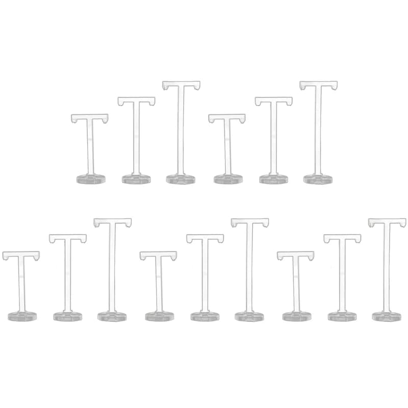 15Pcs Acrylic T Shape Earring Display Earring Holder Earring Stand Jewelry Organizer Earring Jewellery Showing