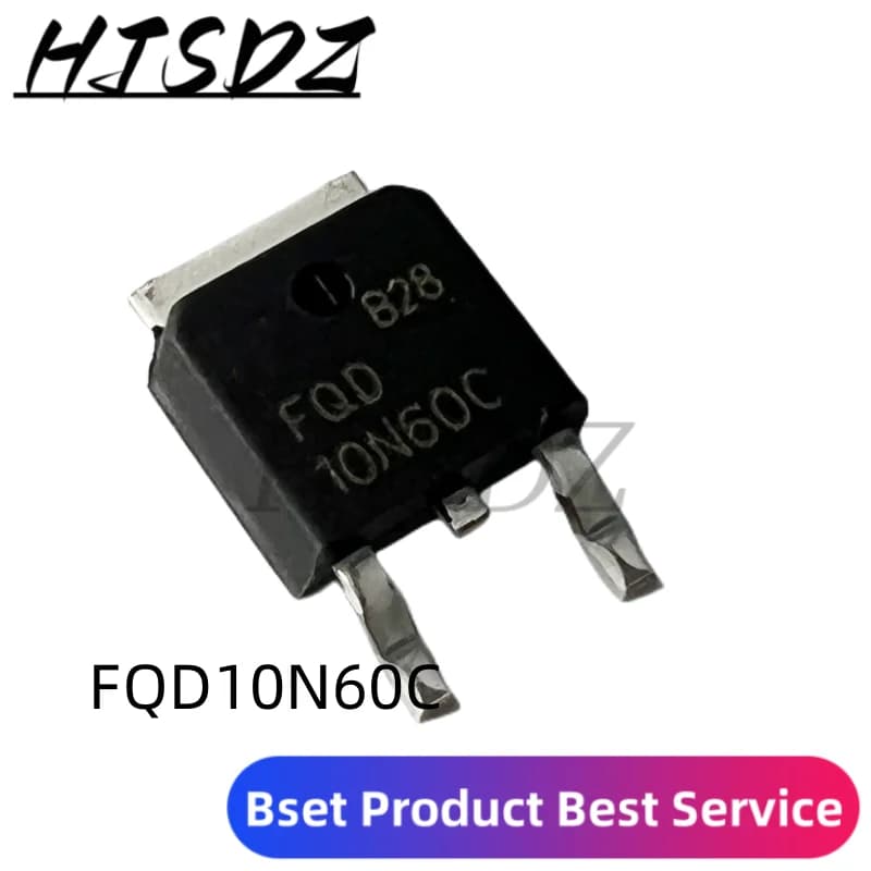 5PCS 10N60 FQD10N60C STD10NM60N SMD a-252 FQD10N60
