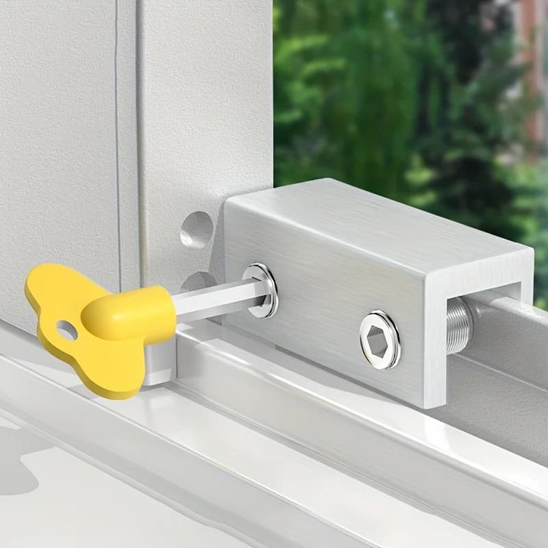 Sliding Sash Stopper Cabinet Locks Straps Doors Security Anti-theft Lock Window Sliding Door Baby Kids Child Safety Doors Lock