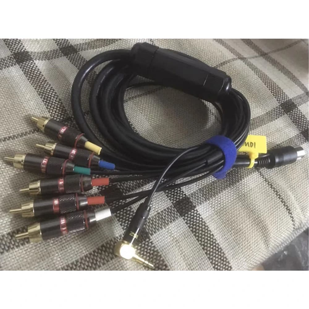 MD1 to RGBS RCA Cable Shielded MD1 Cable Mega Drive Retro Video Game Console Video Conversion Cable
