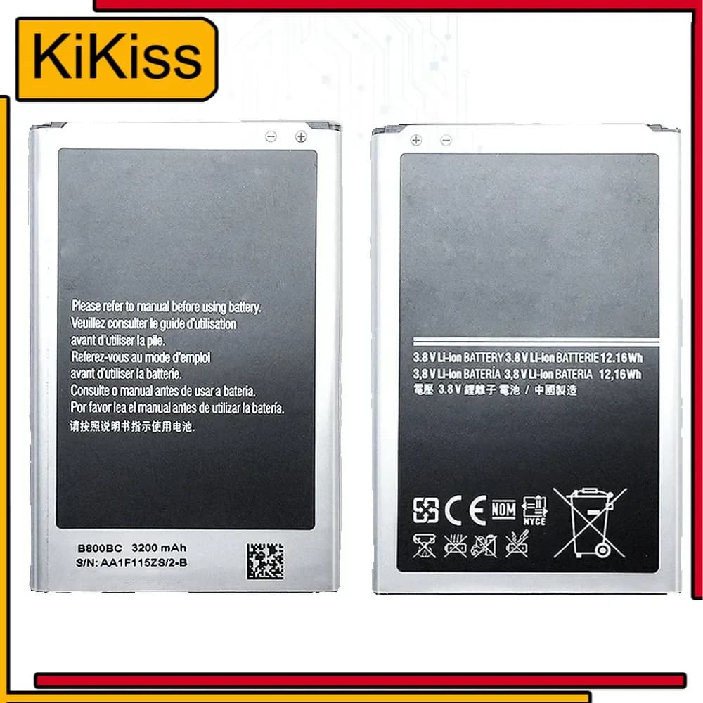 B800BC B800BU B800BE Battery 3200Mah For Samsung Galaxy Note 3 Note3 SM N900 N9002 N9005 N900A N900F N900M Batteries