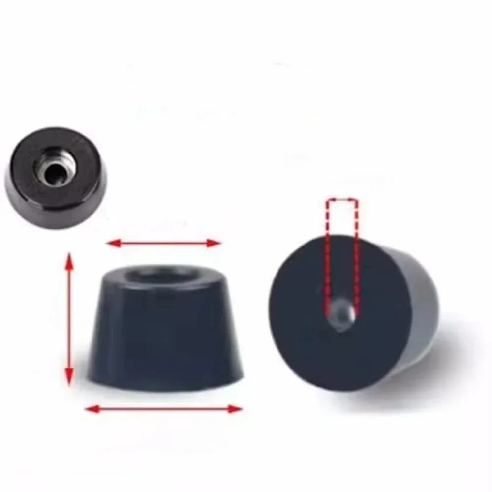 Black rubber foot pad chair floor protection cover anti slip furniture foot pad speaker foot pad furniture accessories VXL1 1-30