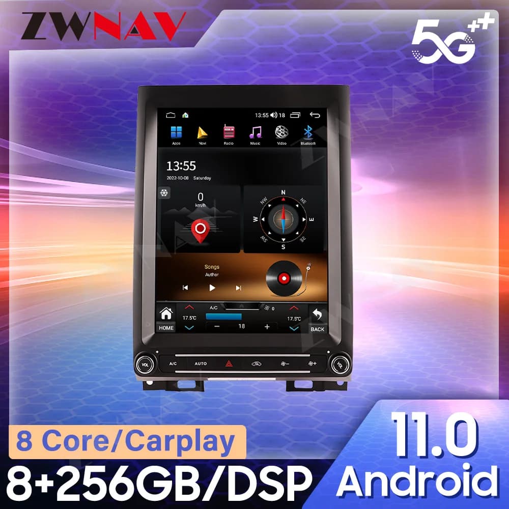 For Ford Raptor F350 2015-2020 CARPLAY Android 12 Car Radio Stereo Receiver Autoradio Multimedia Player GPS Navigation