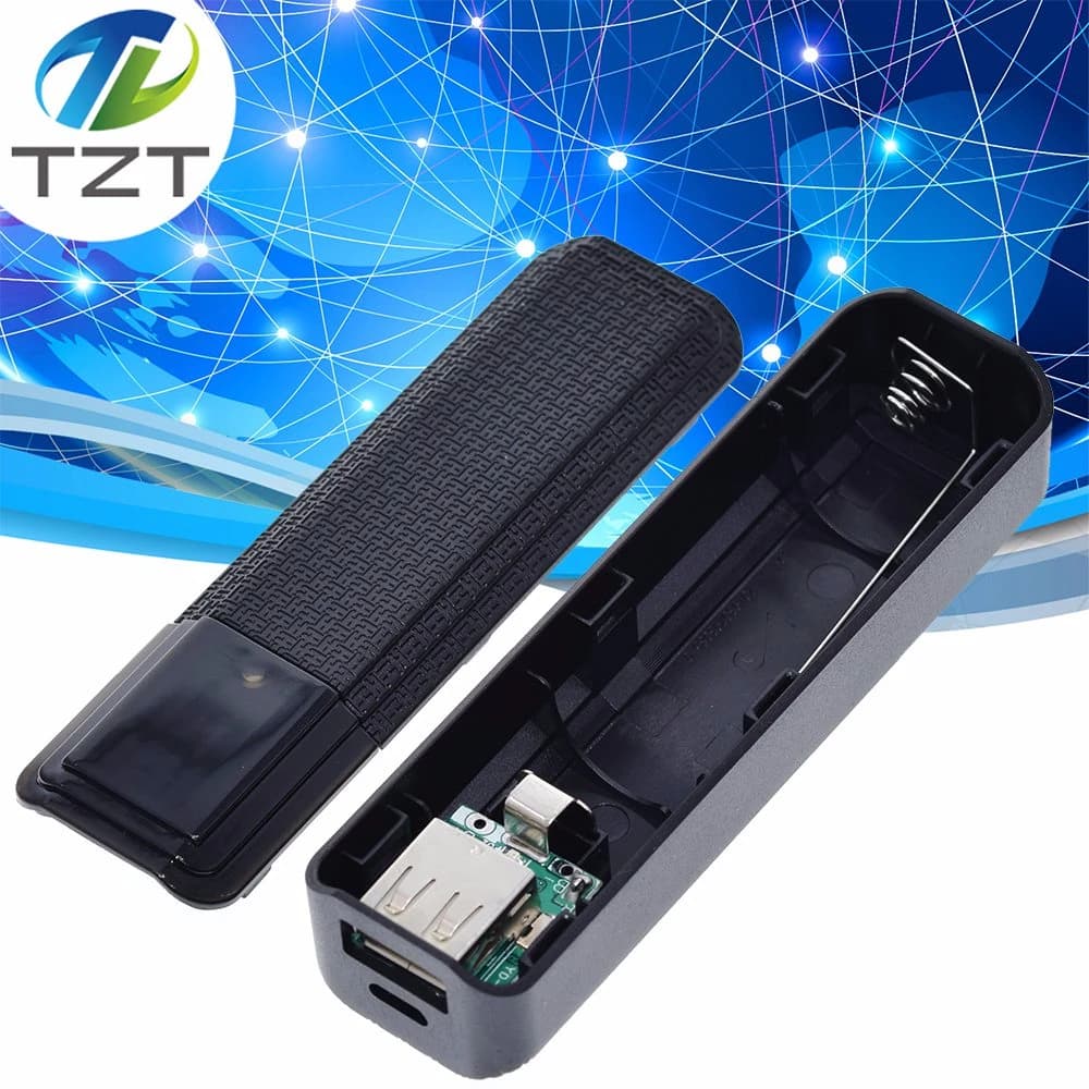 New Portable Mobile USB Power Bank Charger Pack Box Battery Case For 1 x 18650 DIY