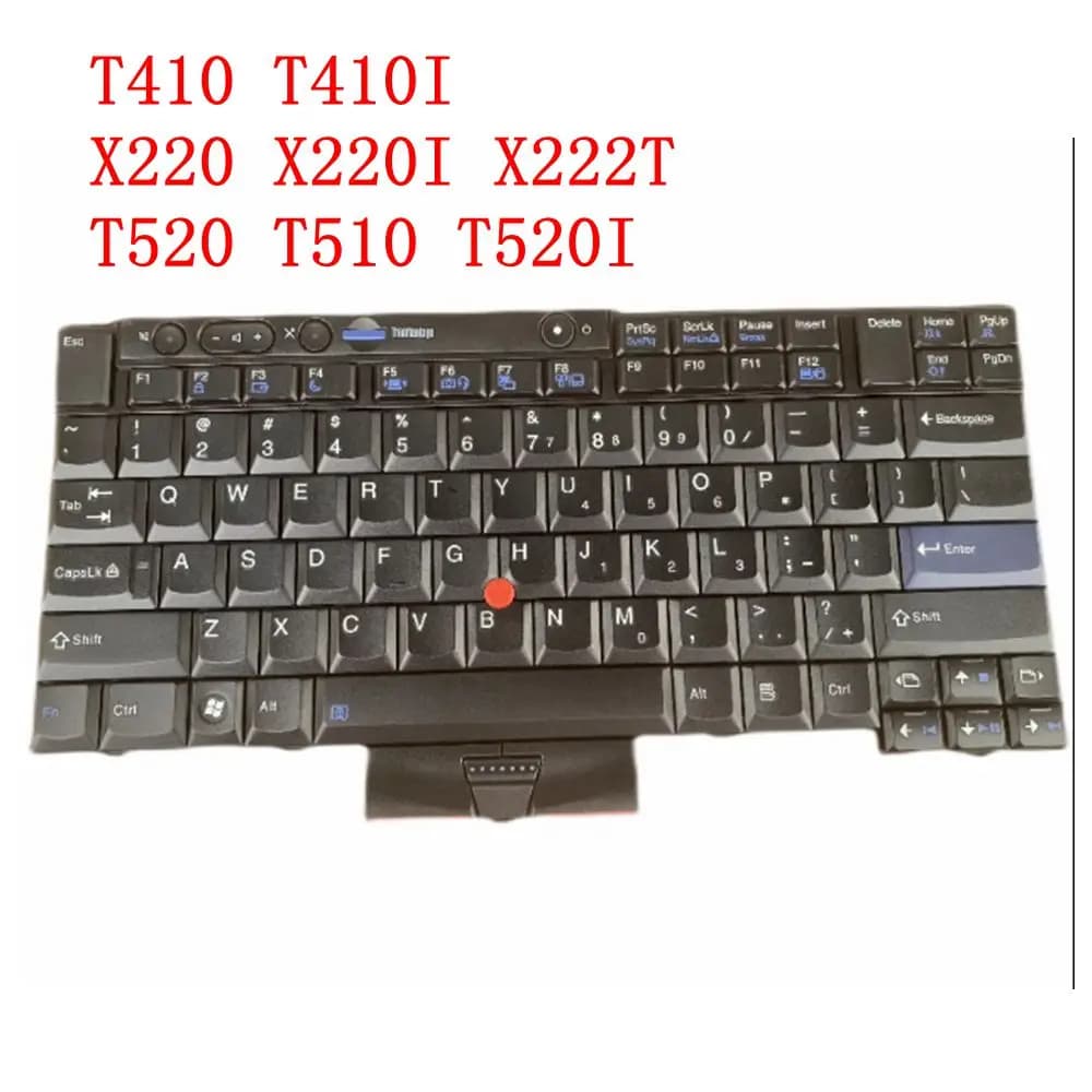 Refurbished Original Keyboard US English For Lenovo T520 W510 T510 X220 T410 T410I T420 X220T X220I Tablet iLaptop