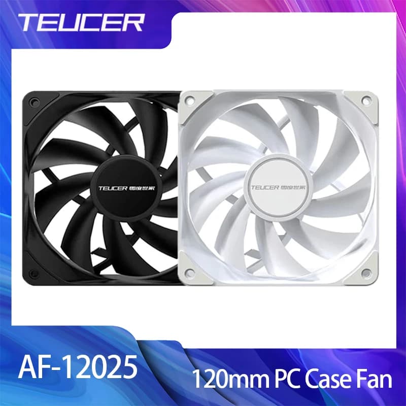 TEUCER B12025 120mm PC Case Fan 4PIN PWM 12CM Fan 1800RPM Computer Cooling Silent Fan