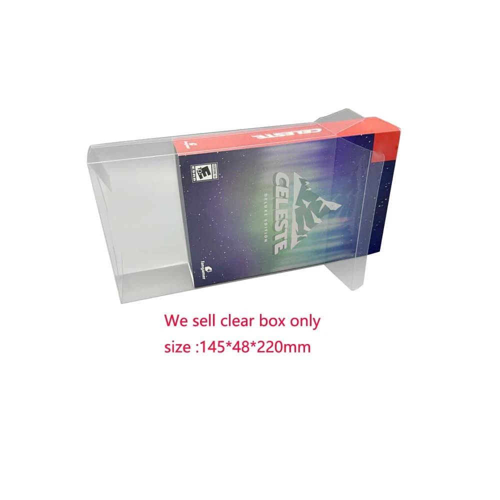 Transparent Clear PET cover For Switch NS celeste game deluxe limited edition protection collection Display Storage box