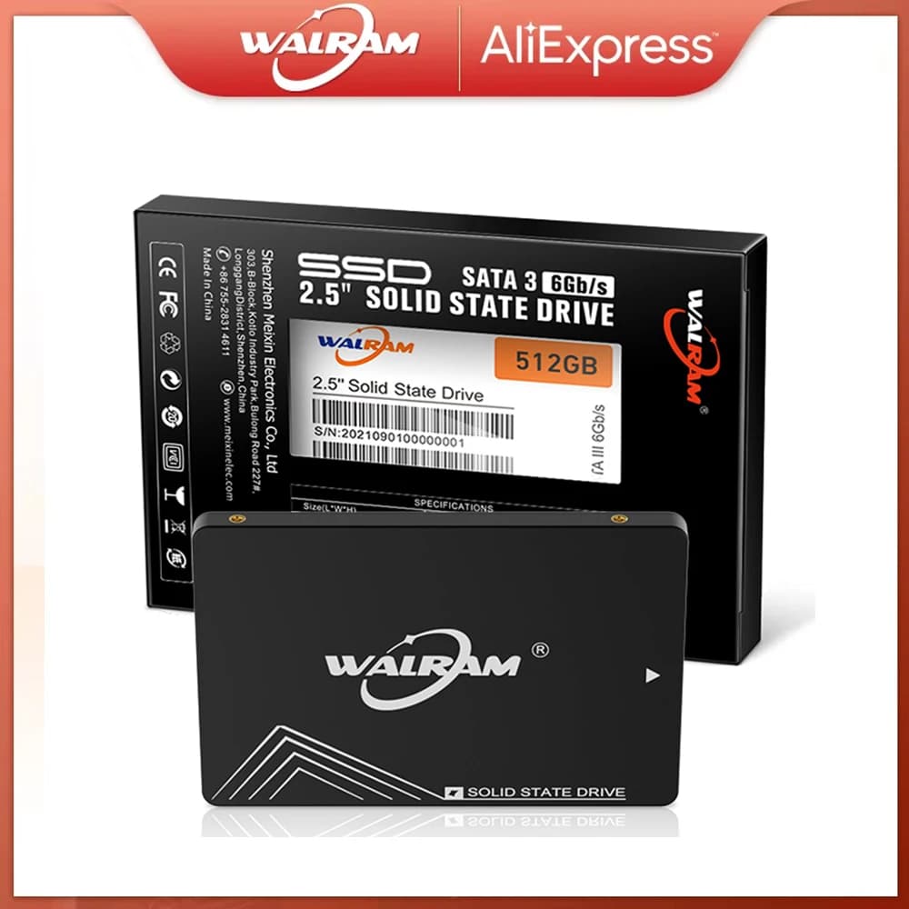 WALRAM 2.5 SATA 3 SSD 1 TB 2TB 120GB HDD 256GB 240GB 128GB Hard Disk 480GB 500GB 512GB Ssd 1TB Desktop Laptop Solid State Drive