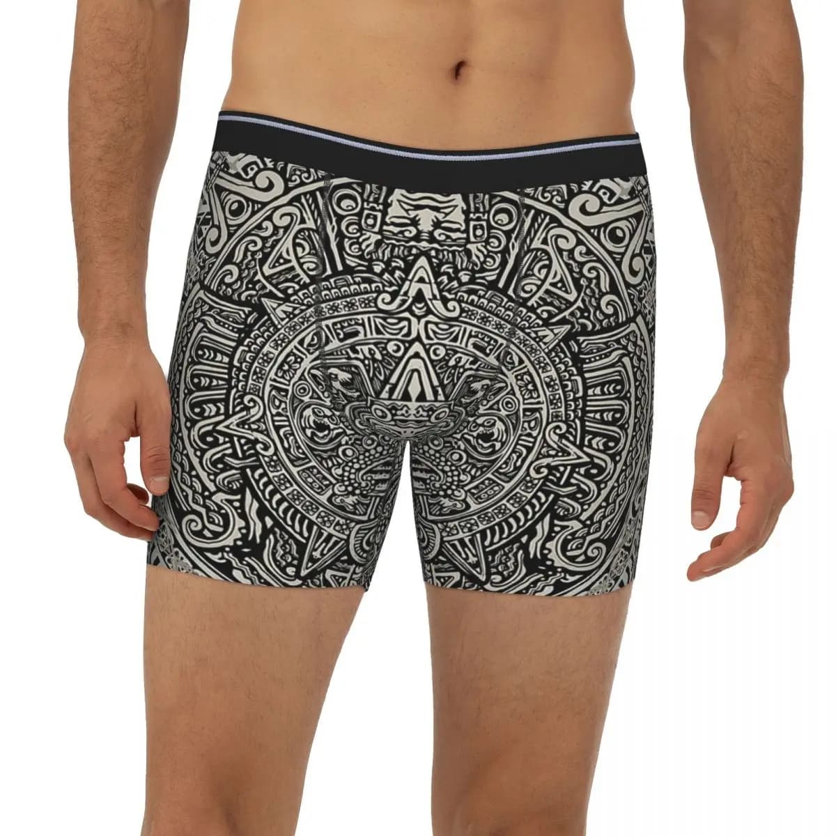 Aztec Totem Symbol Mayan Culture Inca Civilization Gift Underpants Breathbale Panties Male Underwear Boxer Briefs