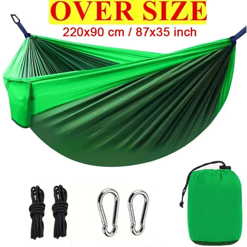 Camping Hammock with Color Matching Durable and Easy To Install Suitable for Camping Beach Hiking Outdoor Activities
