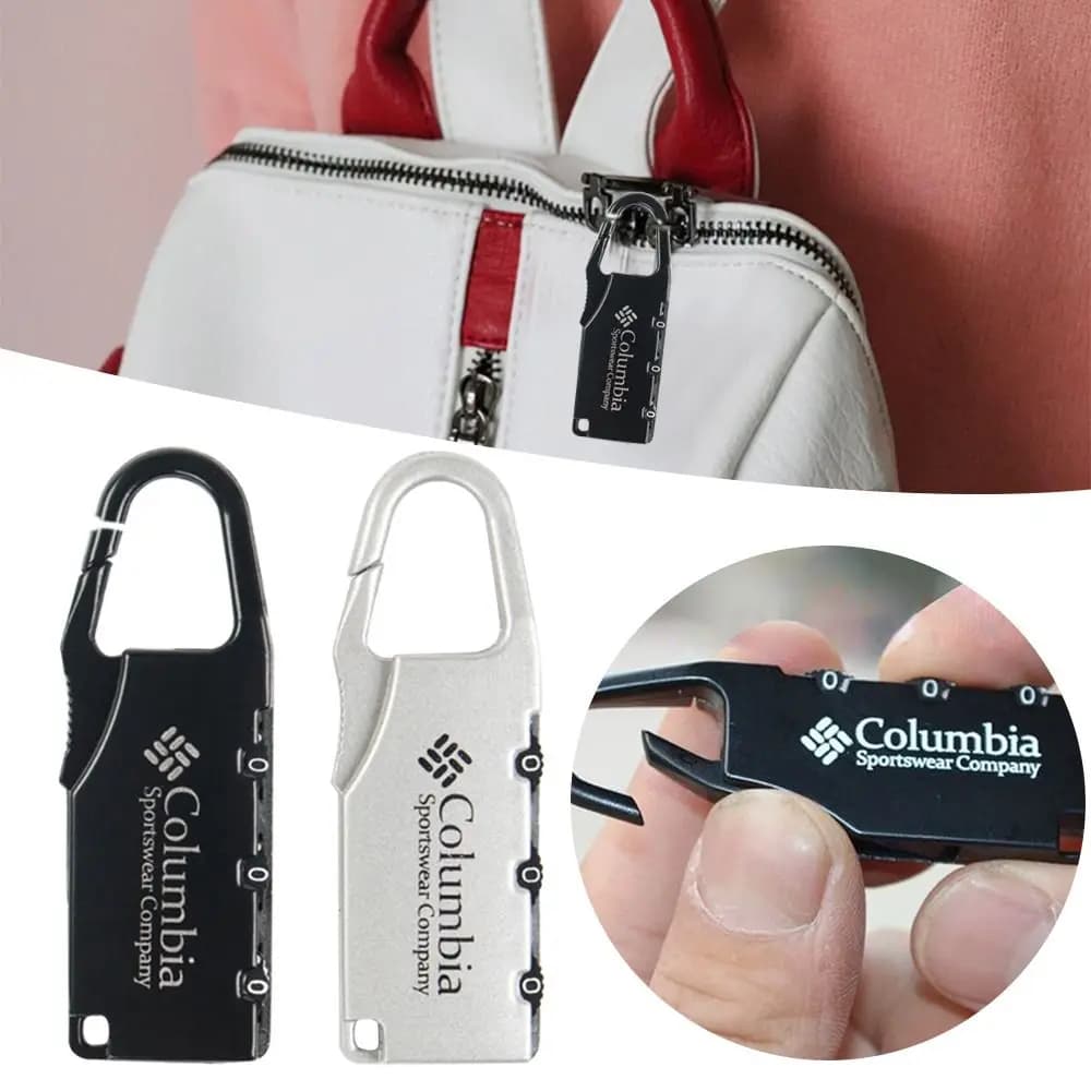 Anti-Theft Travel Handbag Zipper Bag Lock Luggage Code Lock Password Padlock 3 Digit Combination Lock