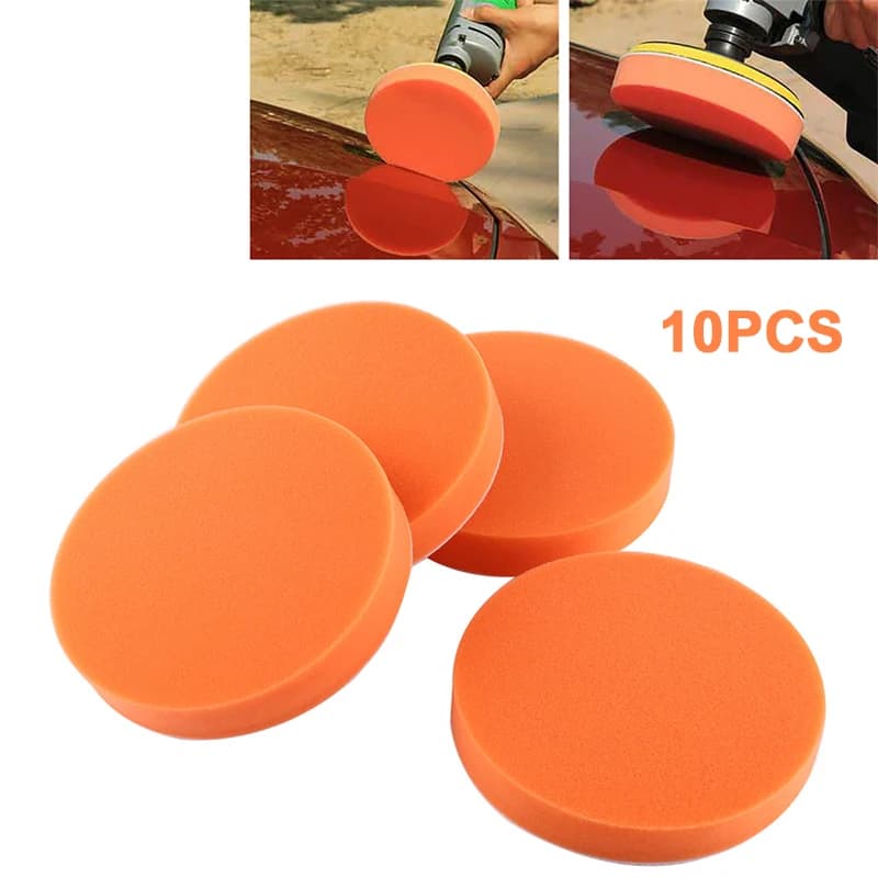 10pcs 150mm Car Polishing Pads 6" Sponge Polisher Clean Waxing Pad Auto Paint Maintenance Care Buffing Cleaning Tool