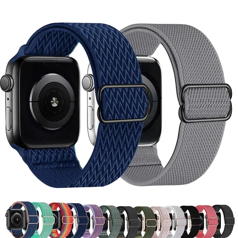Scrunchie Strap for Apple Watch Band Ultra 49mm 40mm 44mm 41mm 46 42mm 45mm Elastic Nylon bracelet iWatch series 10 9 8 se 7 6 5