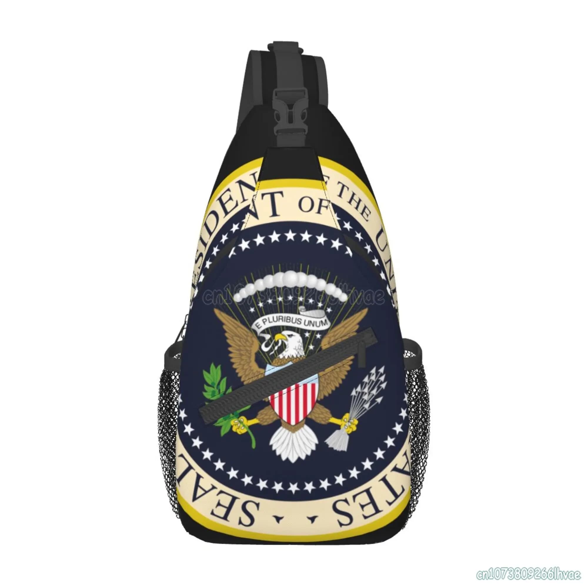 Seal of The President of The United States Crossbody Bag Chest Bag Unisex Casual Travel Daypack for Travel Beach Camping Hiking