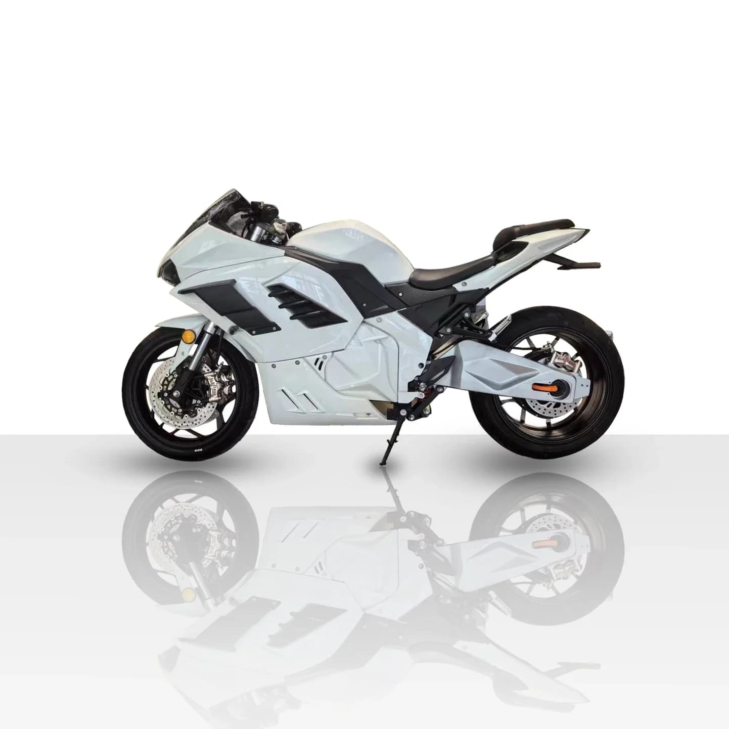 Popular H400-N 8000W Single Swing Arm 72V 80-150Ah Lithium Racing Electric Motorcycle