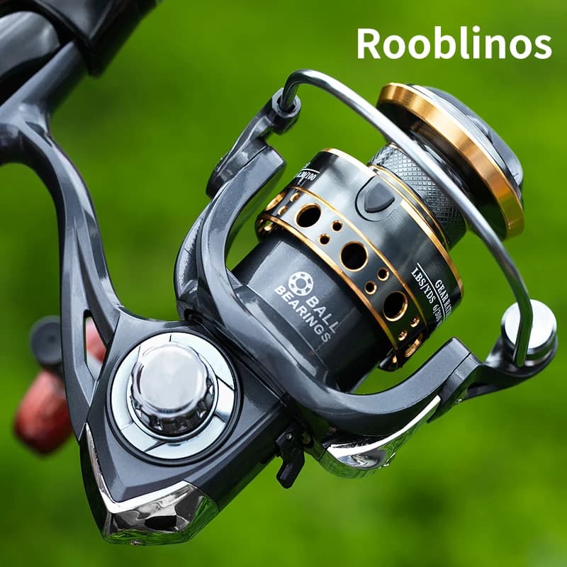Rooblinos BK Spinning Fishing Reels For Saltwater Freshwater Metal Spool Left/Right Interchangeable Trout Carp Fishing Tackle