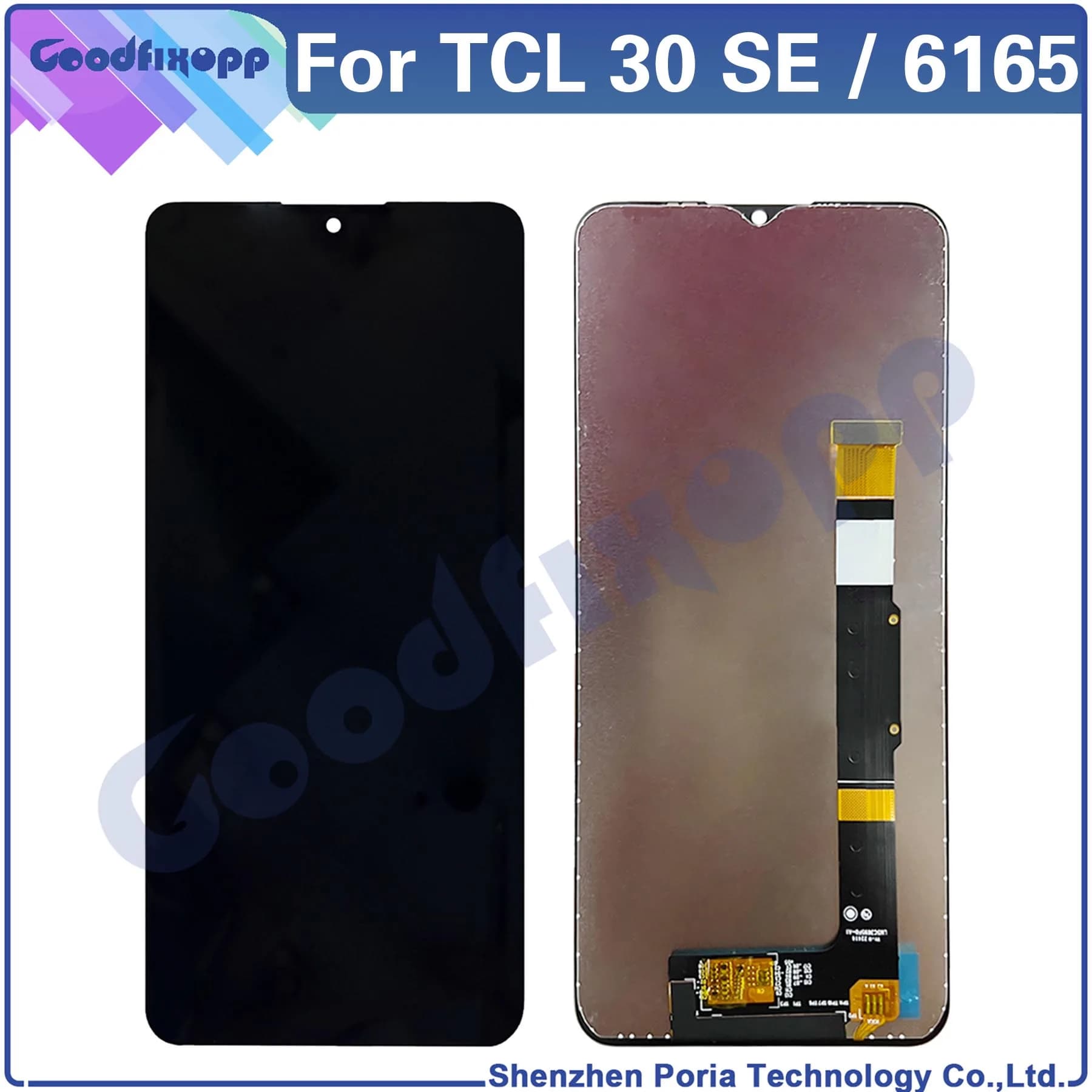 100% Test For TCL 30 SE 30SE 6165 6165H 6165A 6165S LCD Display Touch Screen Digitizer Assembly Repair Parts Replacement