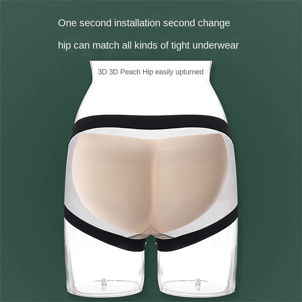 Fake Hip Pads Soft Latex Butt Lifter Pads Adult Unisex Plump Pads Buttocks Enhancers Inserts Pad big Ass Crossdress Dragqueen
