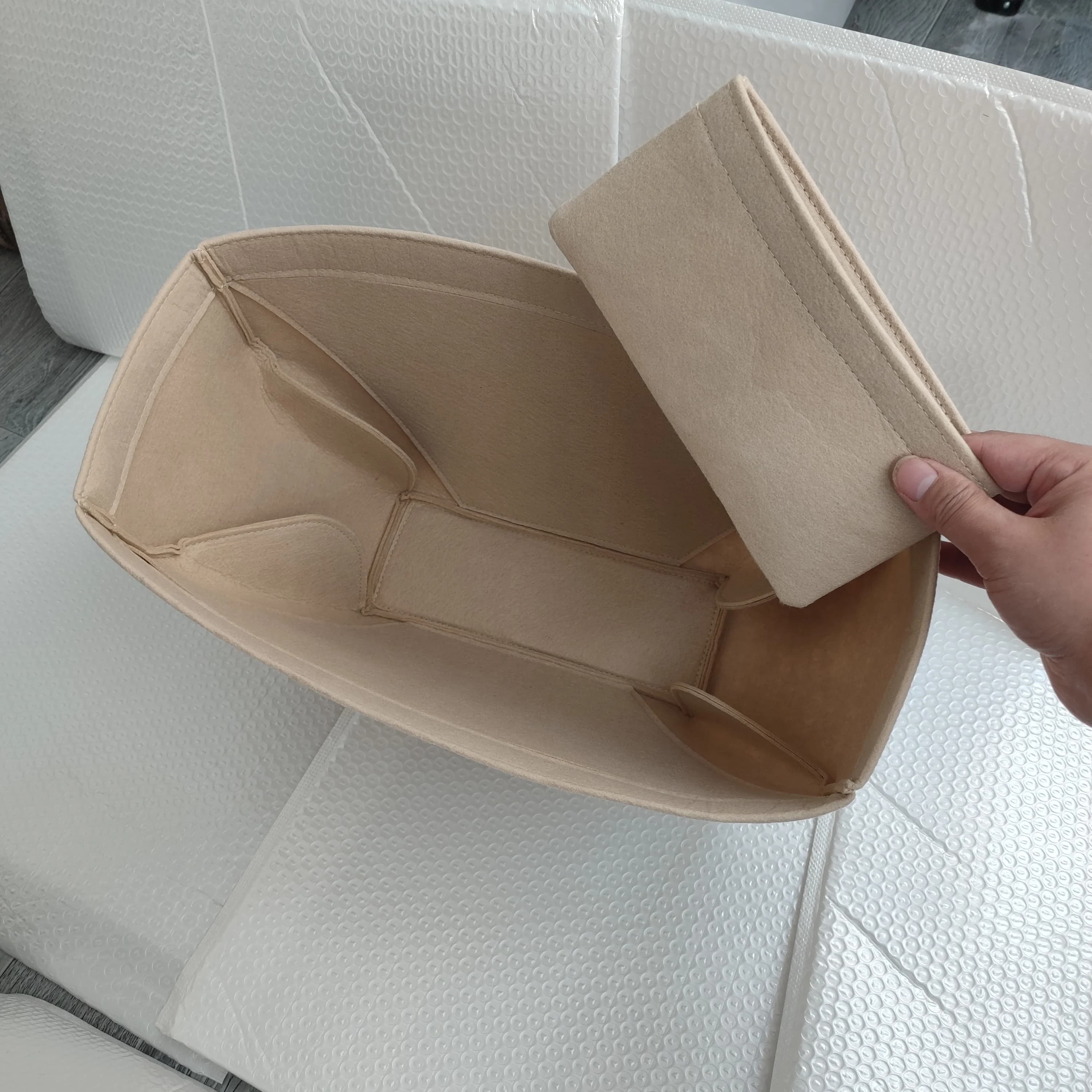 Fit For Cyme Tote Organiser , Felt Insert Organizer Keep Mini Tote in Shape Liner Insert Protector