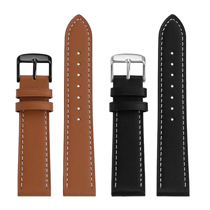 High Quality Plain Leather Watchband For Longines Creator L2.921 L4.911 IWC Omega Genuine Cowhide Watch Strap 20mm Black Brown