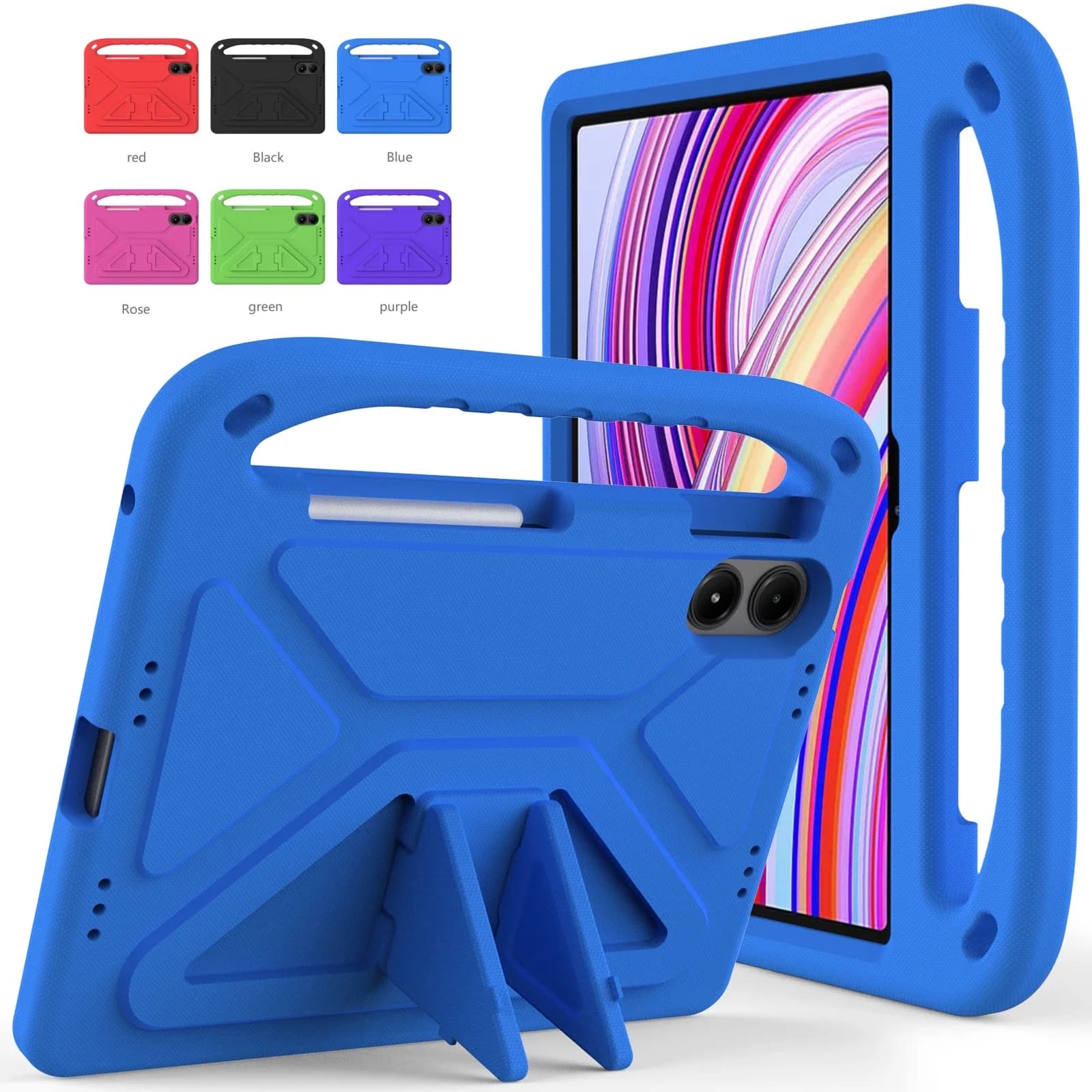 Kids EVA Case For Xiaomi Redmi Pad Pro 12.1 10.6 2022 SE 11 inch ShockProof Tablet Cover For Xiaomi Pad 7 6 5 Pro Stand Case