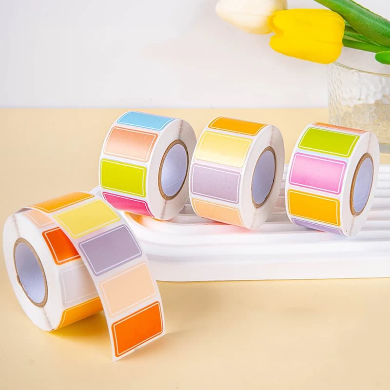 Colorful Label Stickers Waterproof Self-Adhesive Logo Handwritten Name Name Stickers Index Stickers 500 Stickers