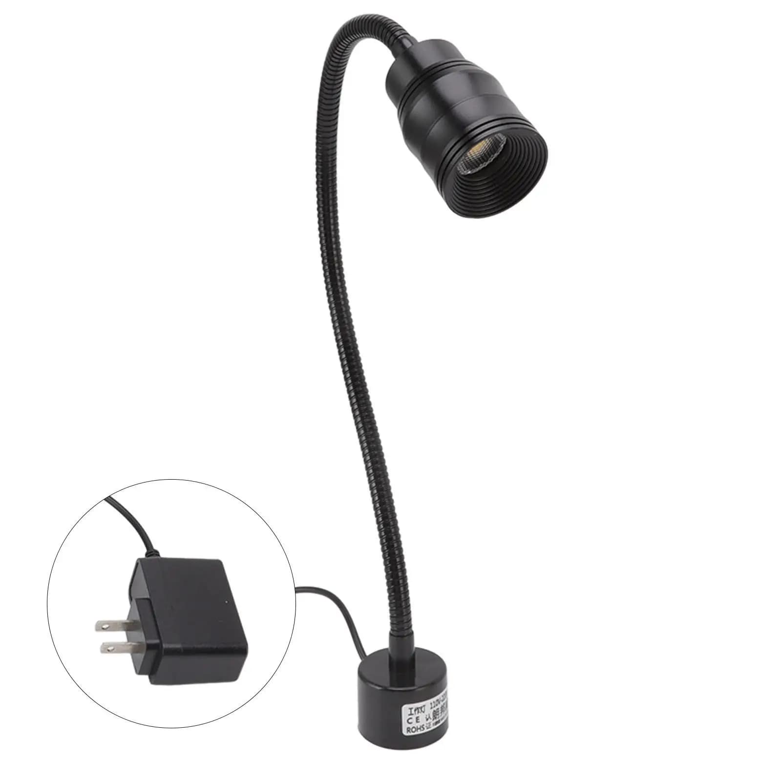 900LM Gooseneck Machine Light - US Plug 110-220V Lamp for Work and Task Lighting
