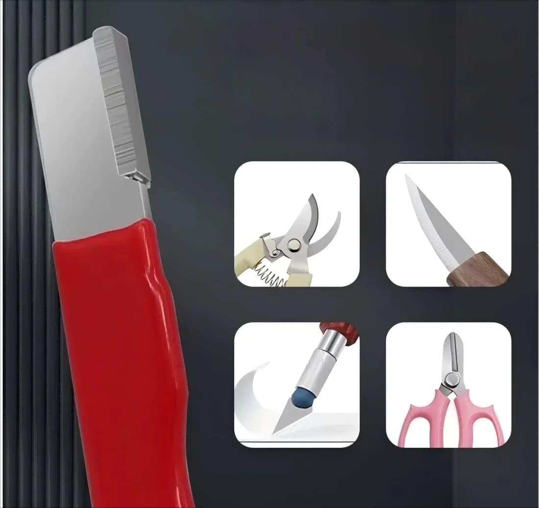 "precision Edge" Professional Kitchen Knife Sharpener Tungsten Diamond Ceramic Sharpening Stone For All Blades Garden Scissors