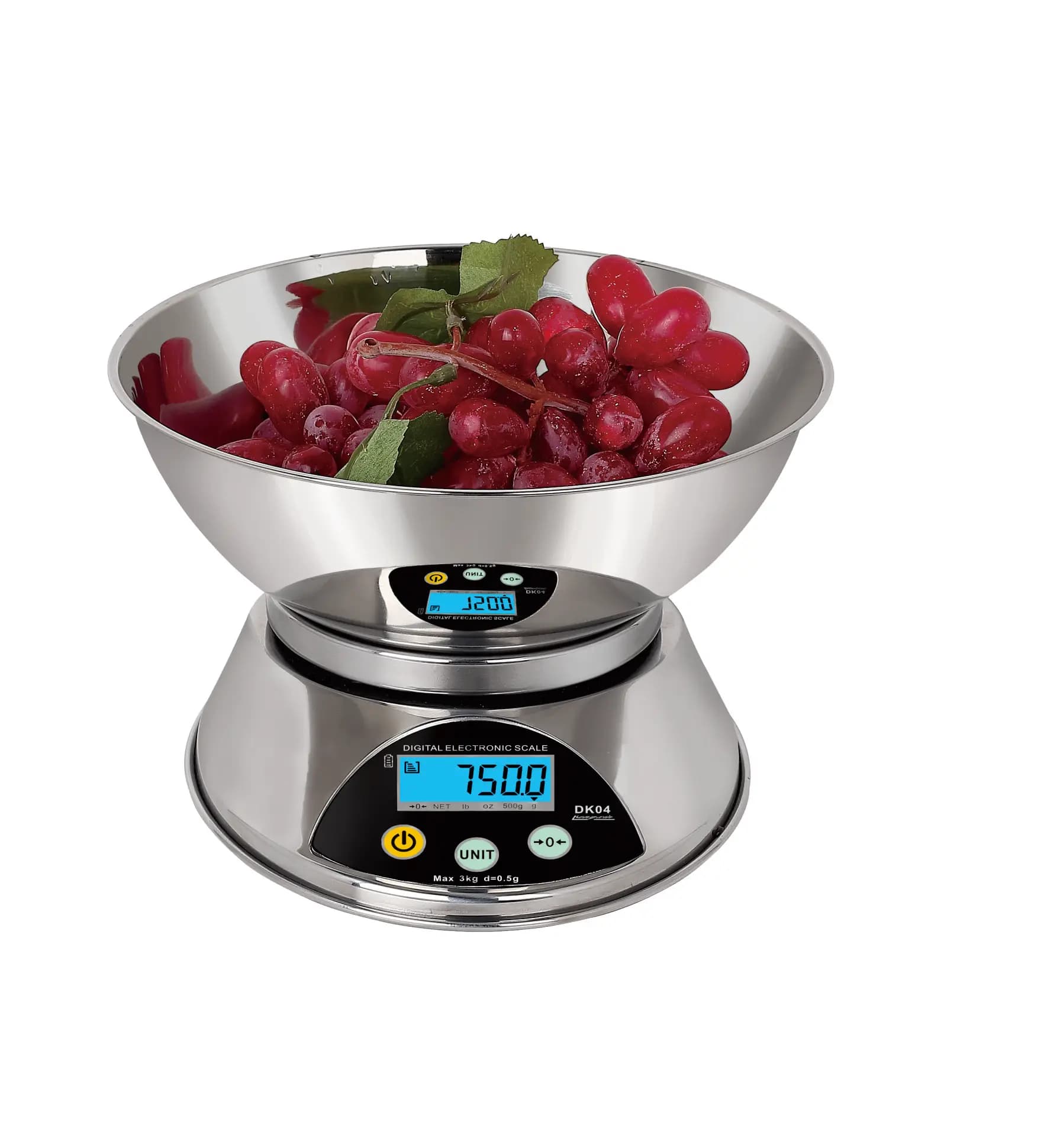 DK04 Digital Complete stainless Kitchen Scale1Kg 0.1g 3Kg 0.5g 6Kg 1g Food Scales Digital Weight Gram and Oz Scale with LCD