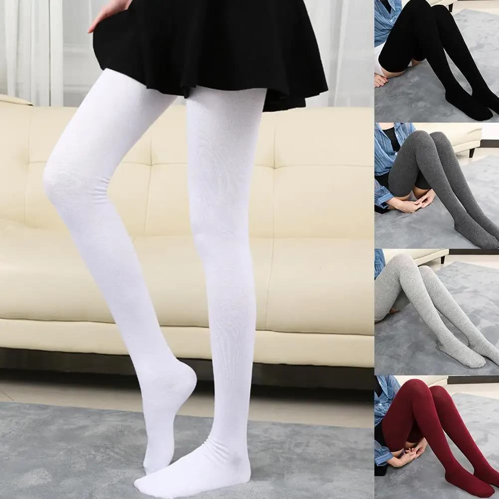 New Spring Autumn Cotton Blend Stockings Women Fashion Casual 80cm Over Knee Socks Women Color Long High Socks For Girl I4S0