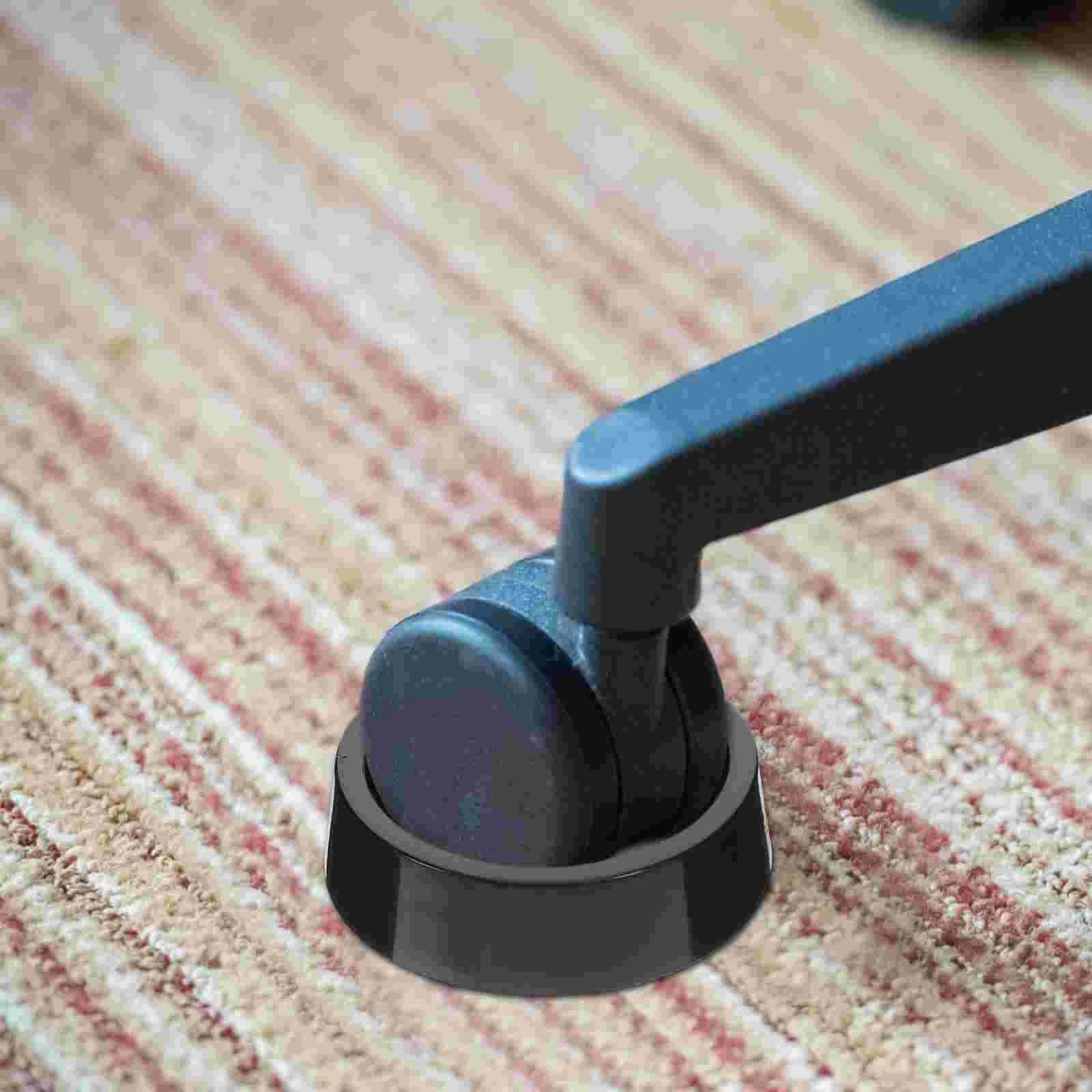 Silent Rubber Caster Cups Chair Leg Caps Desk Furniture Parts Floor Protector Pad Plastic Legs Furniture Wheels Anti Scratch