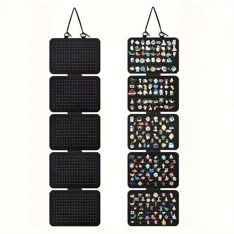 New DIY Hanging Enamel Lapel Pin Display Panels Felt Badge Button Brooch Storage Holder Jewelry Necklace Stand Earring Organizer