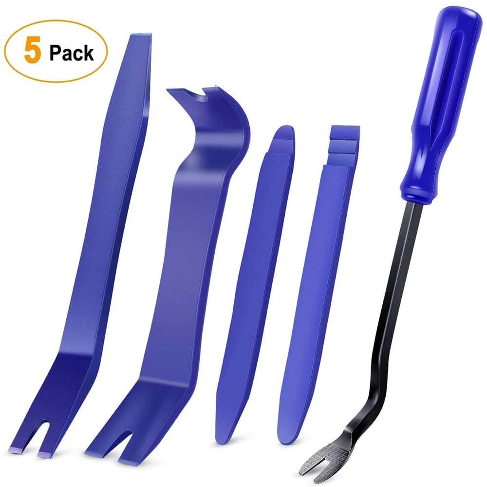 5PCS Auto Trim Removal Tool Kit No-Scratch Pry Tool Kit for Car Door Clip Panel & Audio Dashboard Dismantle Repairing Tool Kits
